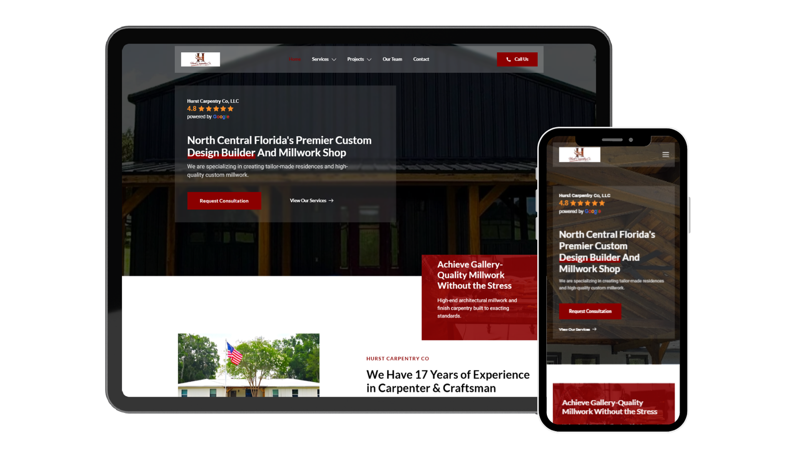 Hurst Carpentry co | LP Digital Marketing